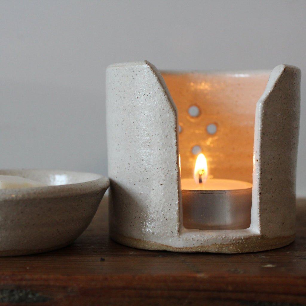 Hand Thrown Stoneware Wax Melt or Oil Burner Gift Box