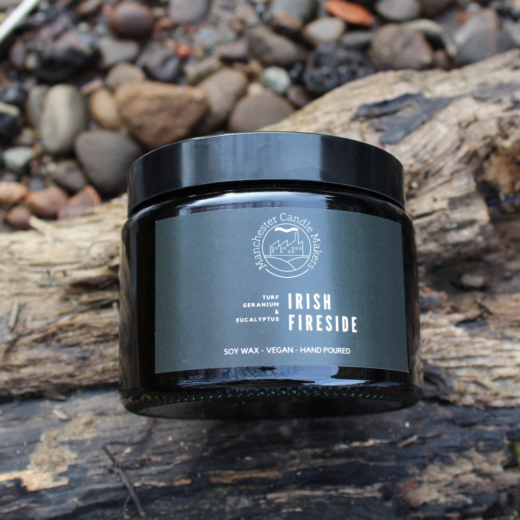 Fireside Peat Frankincense Geranium Soy Wax Candle