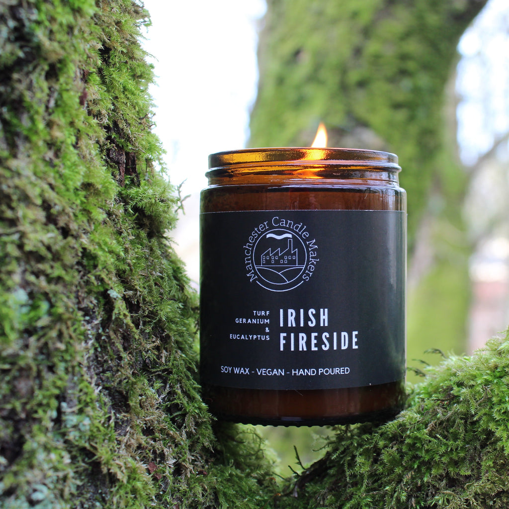 Fireside Peat Frankincense Geranium Soy Wax Candle